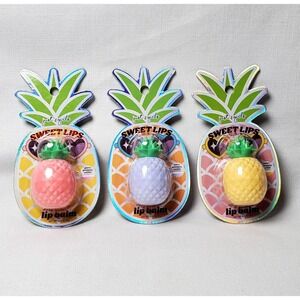 Just 4 Girls Sweet Lips ● Lip Balm Gift Set 3-Pack Guava, Berry & Pinapple ● NEW